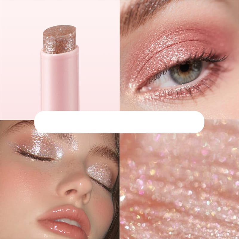2 In 1 Jelly Shiny Shimmering Eyeshadow Stick | Long Lasting Glow Makeup Stick | Shades 6