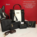 5-Piece Jimmy Choo Bag Combo | Main Bag, Sling, Pouch, Envelope Sling & Card Holder | Pink