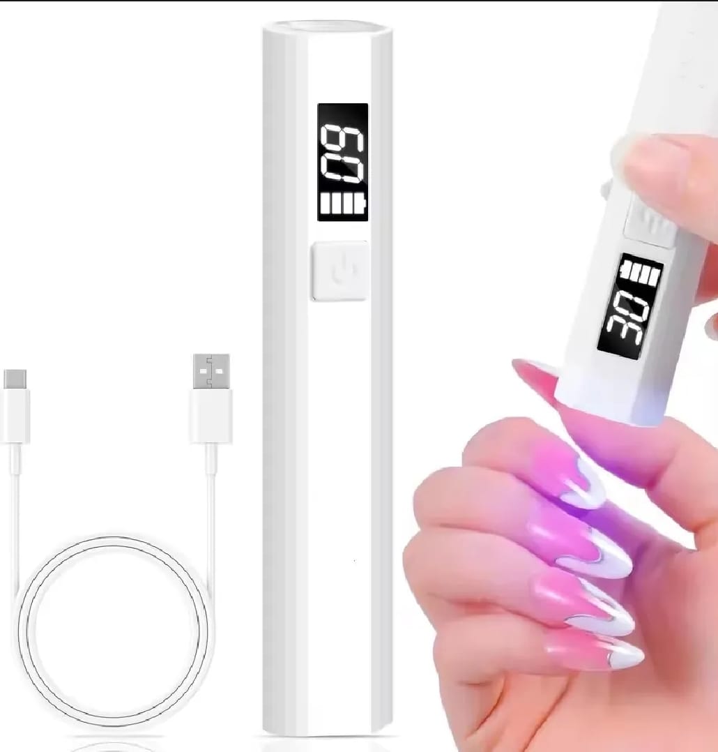 UV Light for Gel Nails – Handheld Mini Flash Cure Lamp | Portable Lumière Nail Dryer