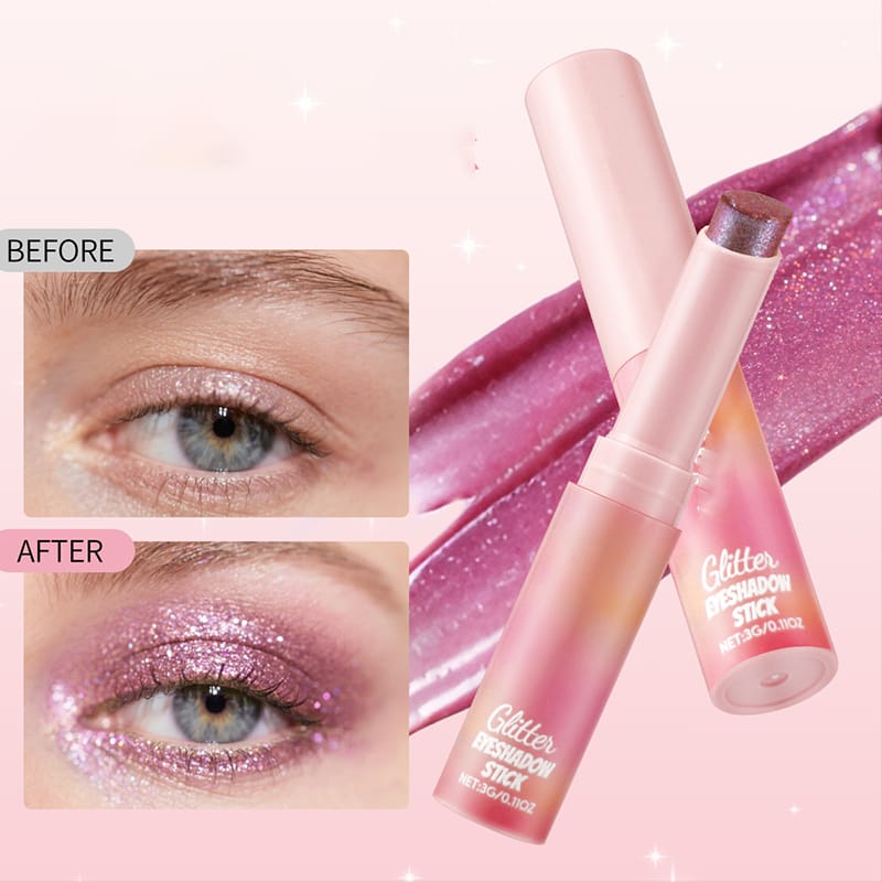 2 In 1 Jelly Shiny Shimmering Eyeshadow Stick | Long Lasting Glow Makeup Stick | Shades 6