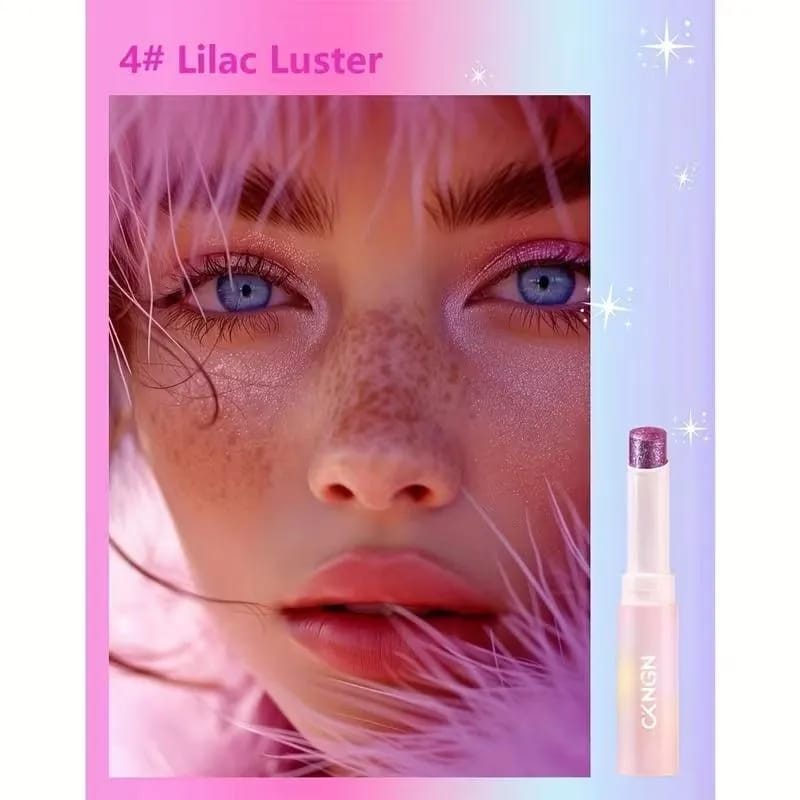 2 In 1 Jelly Shiny Shimmering Eyeshadow Stick | Long Lasting Glow Makeup Stick | Shades 6