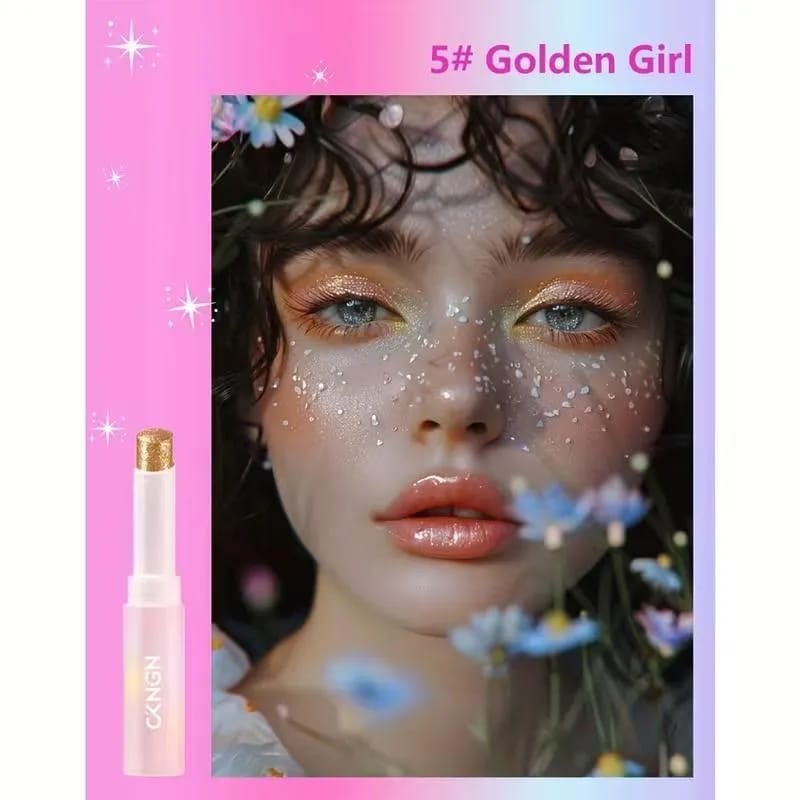 2 In 1 Jelly Shiny Shimmering Eyeshadow Stick | Long Lasting Glow Makeup Stick | Shades 6