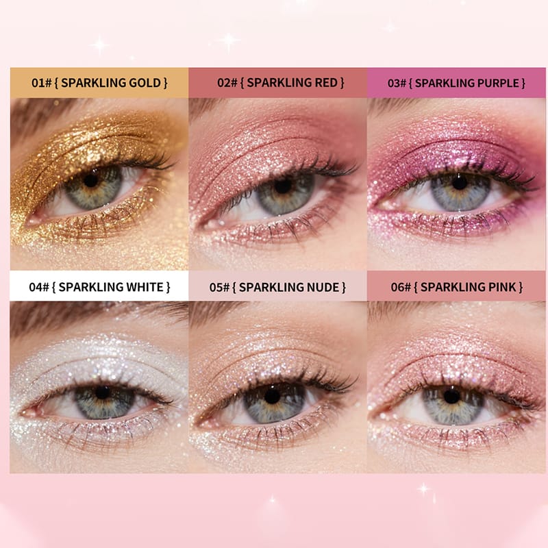 2 In 1 Jelly Shiny Shimmering Eyeshadow Stick | Long Lasting Glow Makeup Stick | Shades 6