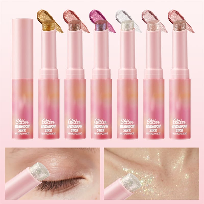2 In 1 Jelly Shiny Shimmering Eyeshadow Stick | Long Lasting Glow Makeup Stick | Shades 6